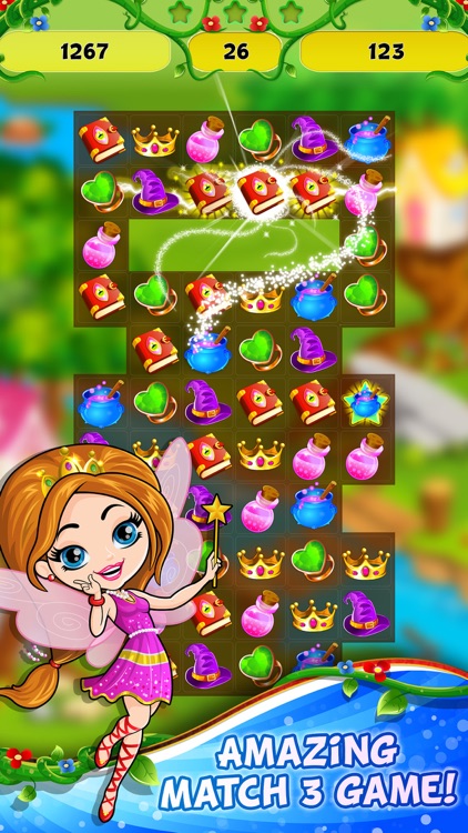 Fairy Tale Exciting Magic World - Match 3 Game screenshot-0