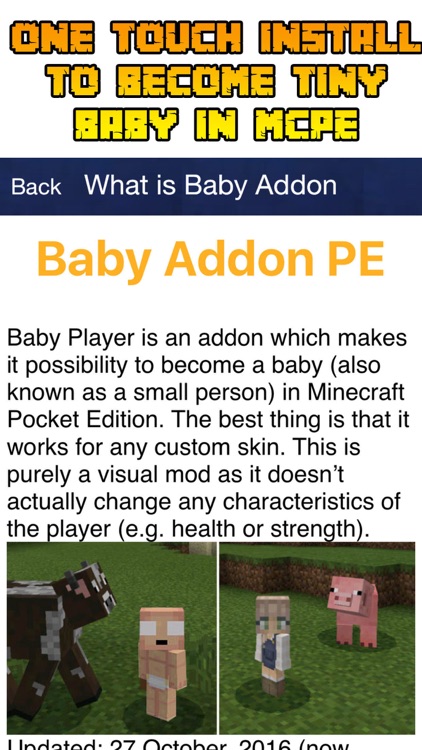 Baby Roleplay Addon For Minecraft PE