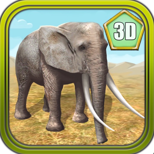 3D Elephant Simulation Premium Icon