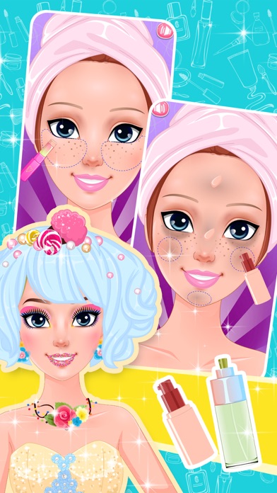 Cotton Candy Makeup Tutorial - Games for kids screenshot 3