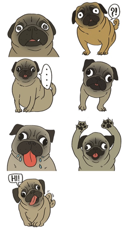 Cute Bulldog Stickers screenshot-3