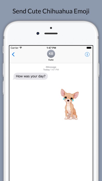 How to cancel & delete Chihuahuamoji - Chihuahua Emoji & Stickers from iphone & ipad 1