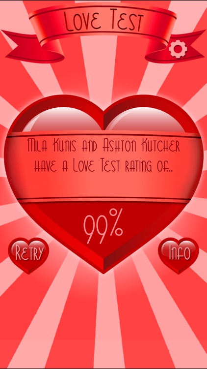 Love Test Compatibility Rating