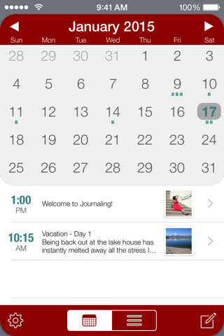 Journaling screenshot 3