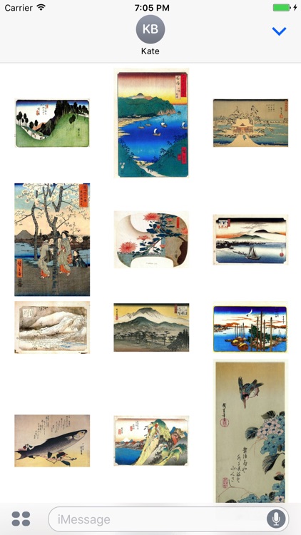 Hiroshige Artworks Stickers screenshot-3