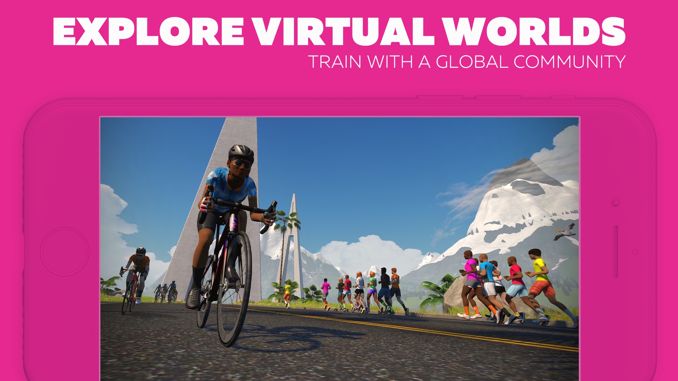 Screenshot do app Zwift: Ride and Run