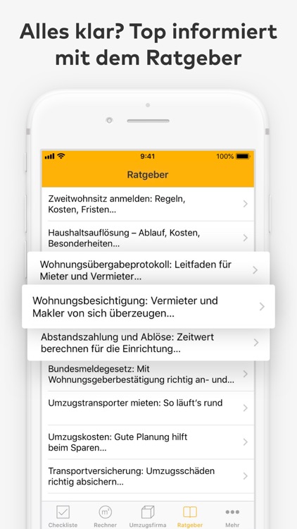 Umzugshelfer für Ihren Umzug screenshot-6