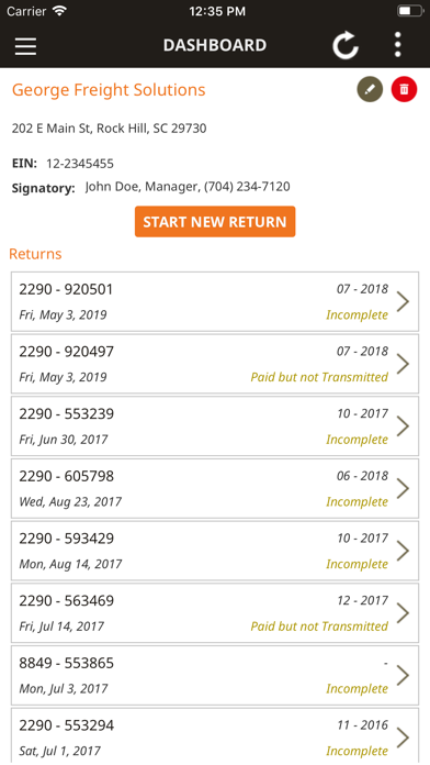 Ooida2290 Form 2290 Efiling By Span Enterprises Llc Ios United