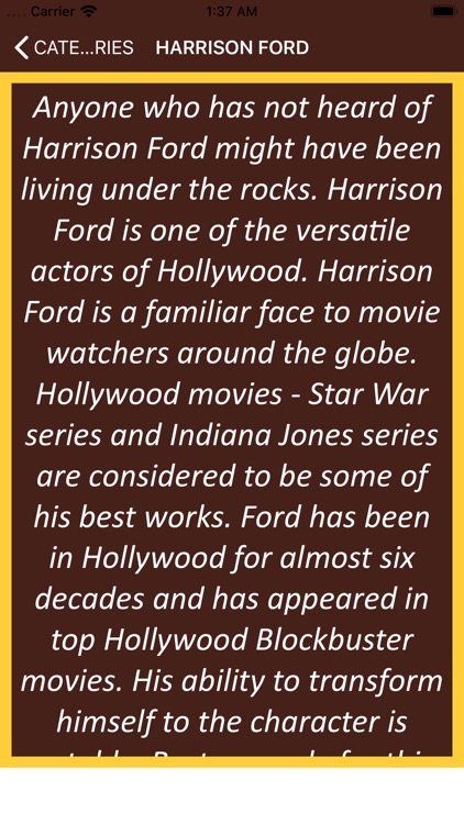 Harrison Ford Wisdom screenshot-3