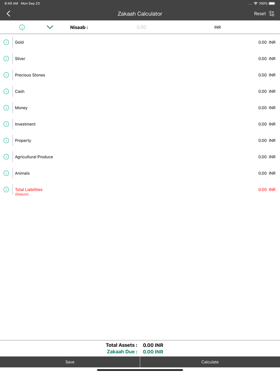 Zakat Calculator for Muslims screenshot 2