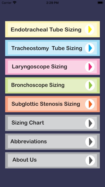 Pediatric Airway Sizing
