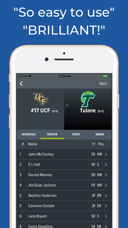 Tulane Football Schedules