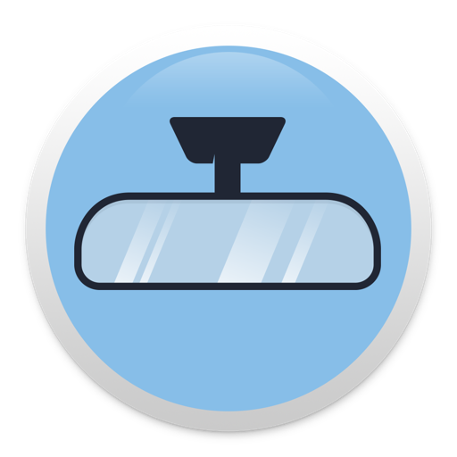 Rearview - handy mirror camera icon