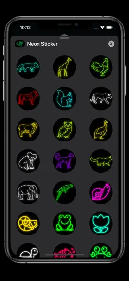 Game screenshot Neon Emoji Stickers hack