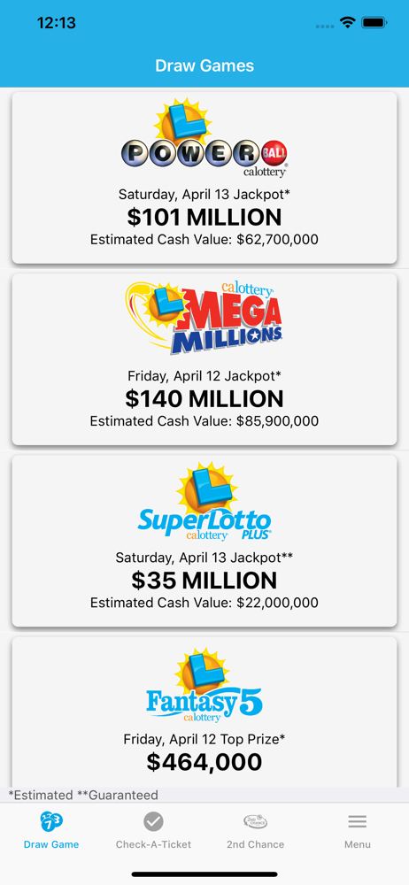 Lottery Roblox Id Ca Lottery Official App Revenue Download Estimates Apple App