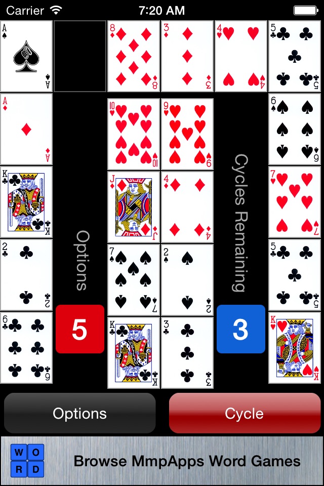 Crescent Solitaire screenshot 2