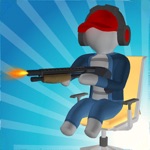 Last Man Sitting Office Chaos