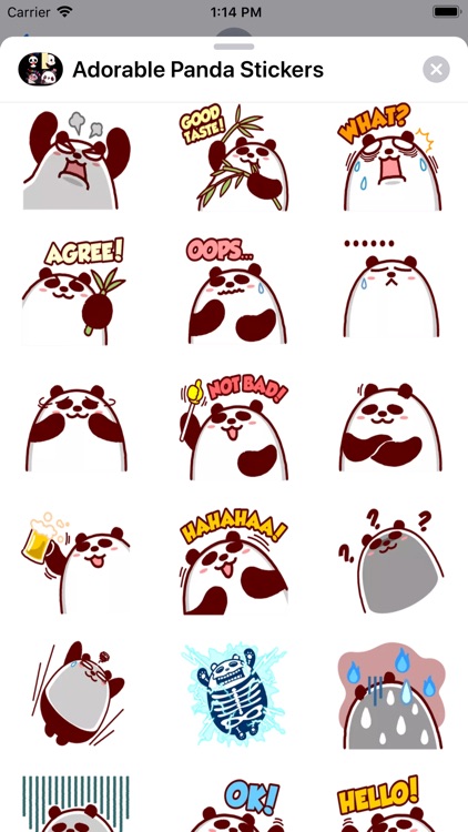 Adorable Panda Stickers screenshot-4