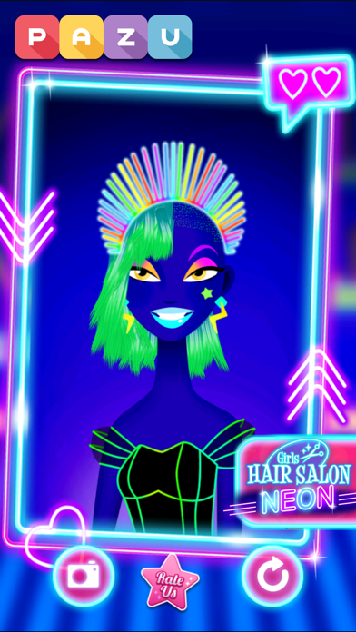 Girls Hair Salon Glow screenshot 3