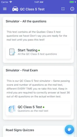 Game screenshot Quebec Class 5 Driving Test hack