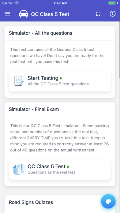 How to cancel & delete Quebec Class 5 Driving Test from iphone & ipad 3