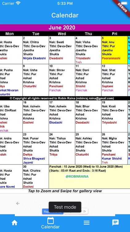 Kashmiri Calendar