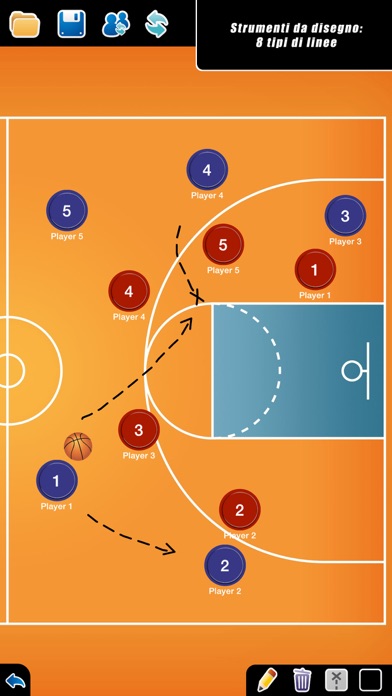Screenshot of Lavagna Tattica: Basketball++3