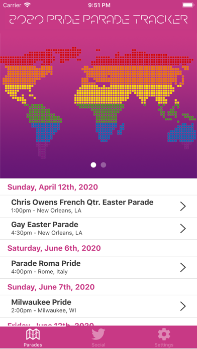 Pride Parade Tracker screenshot 2