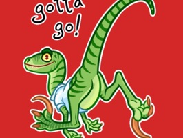 Velociraptor Stickers