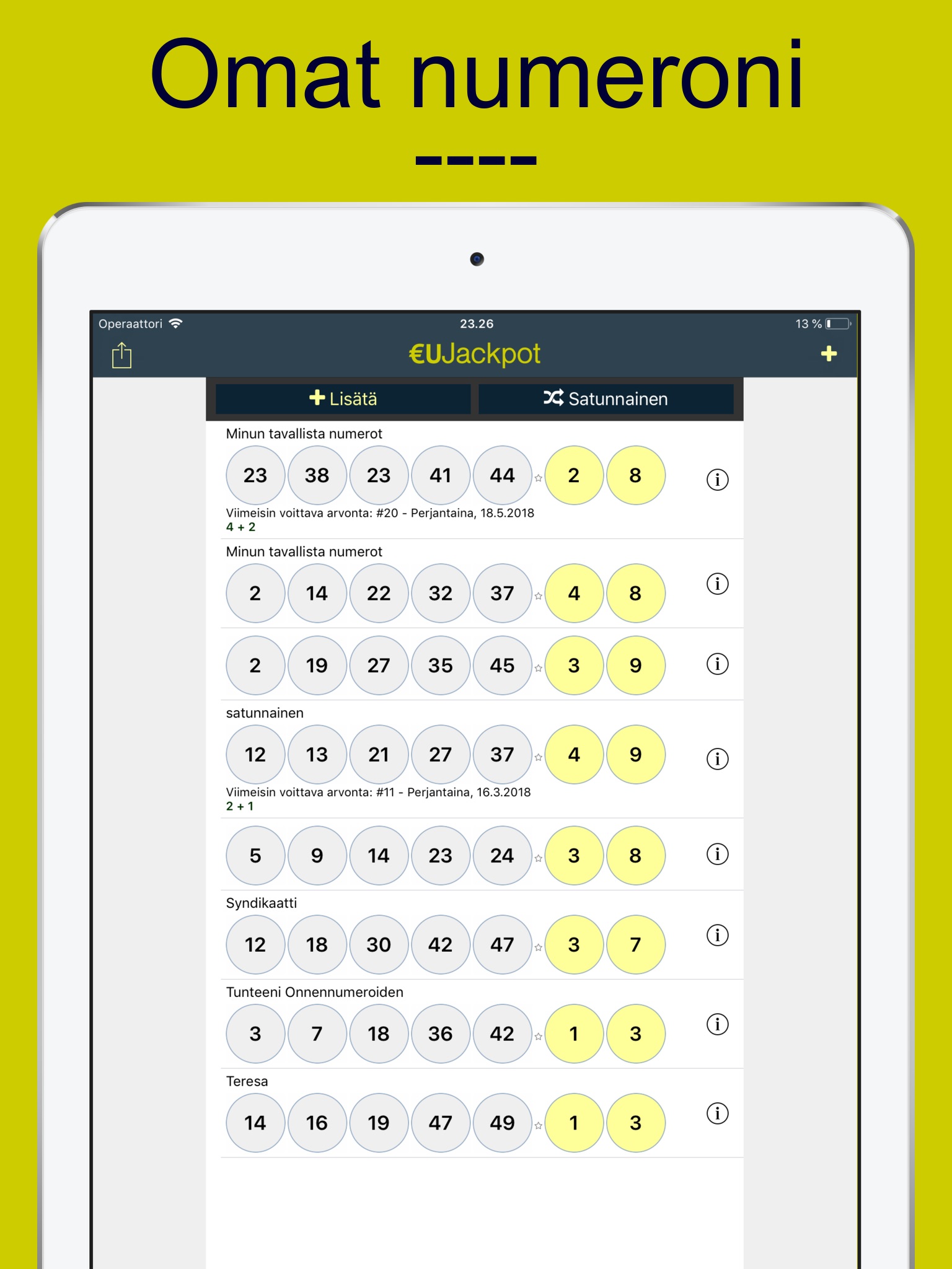 EuroJackpot: euJackpot screenshot 4