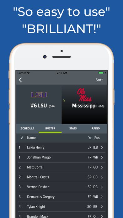Mississippi Football Schedules screenshot 3