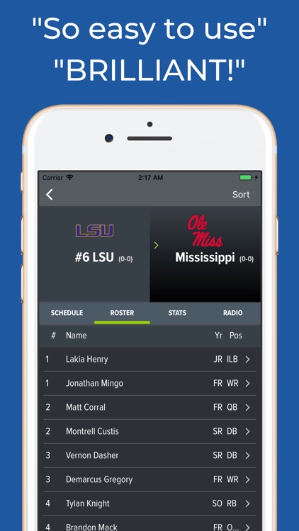 Mississippi Football Schedules