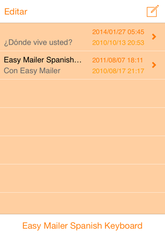 Easy Mailer Spanish Keyboard screenshot 3