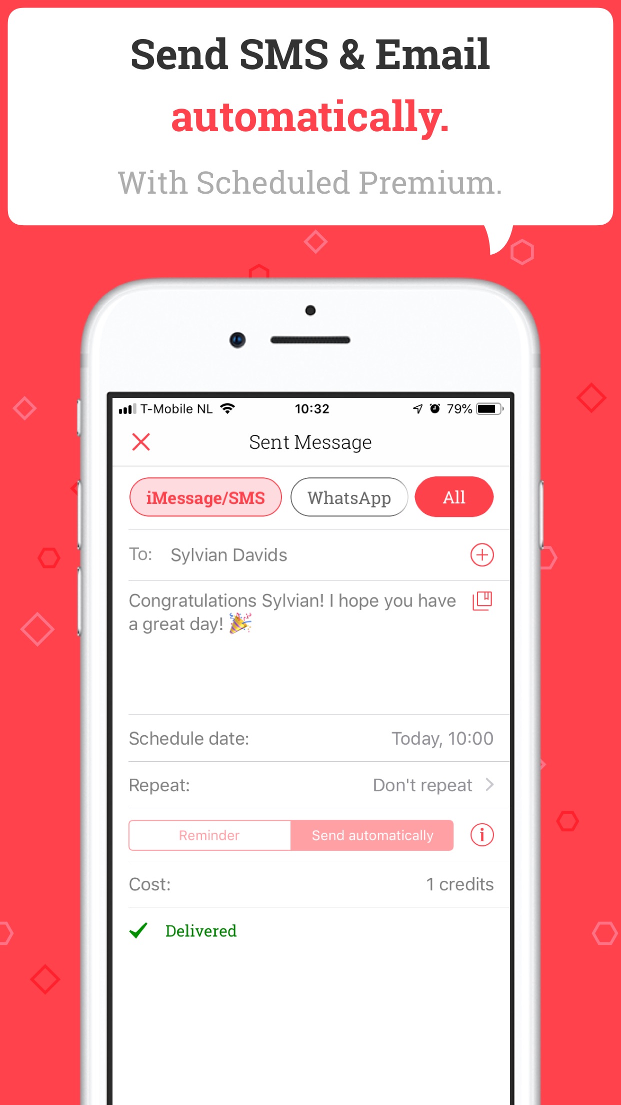 Screenshot do app Scheduled