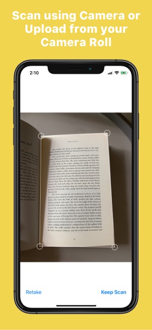 Snapshelf Text Reader App