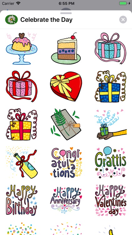 Celebrate the Day Stickers screenshot-3