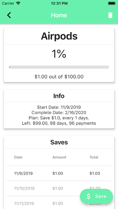 Saguaro - Savings Planner screenshot 3