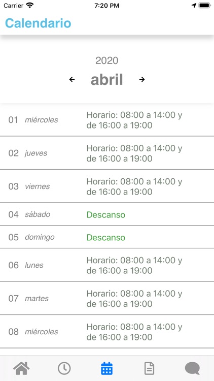 Control Horario: Dinan