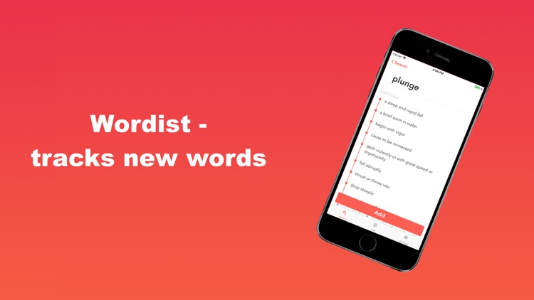 Wordist - tracks new words