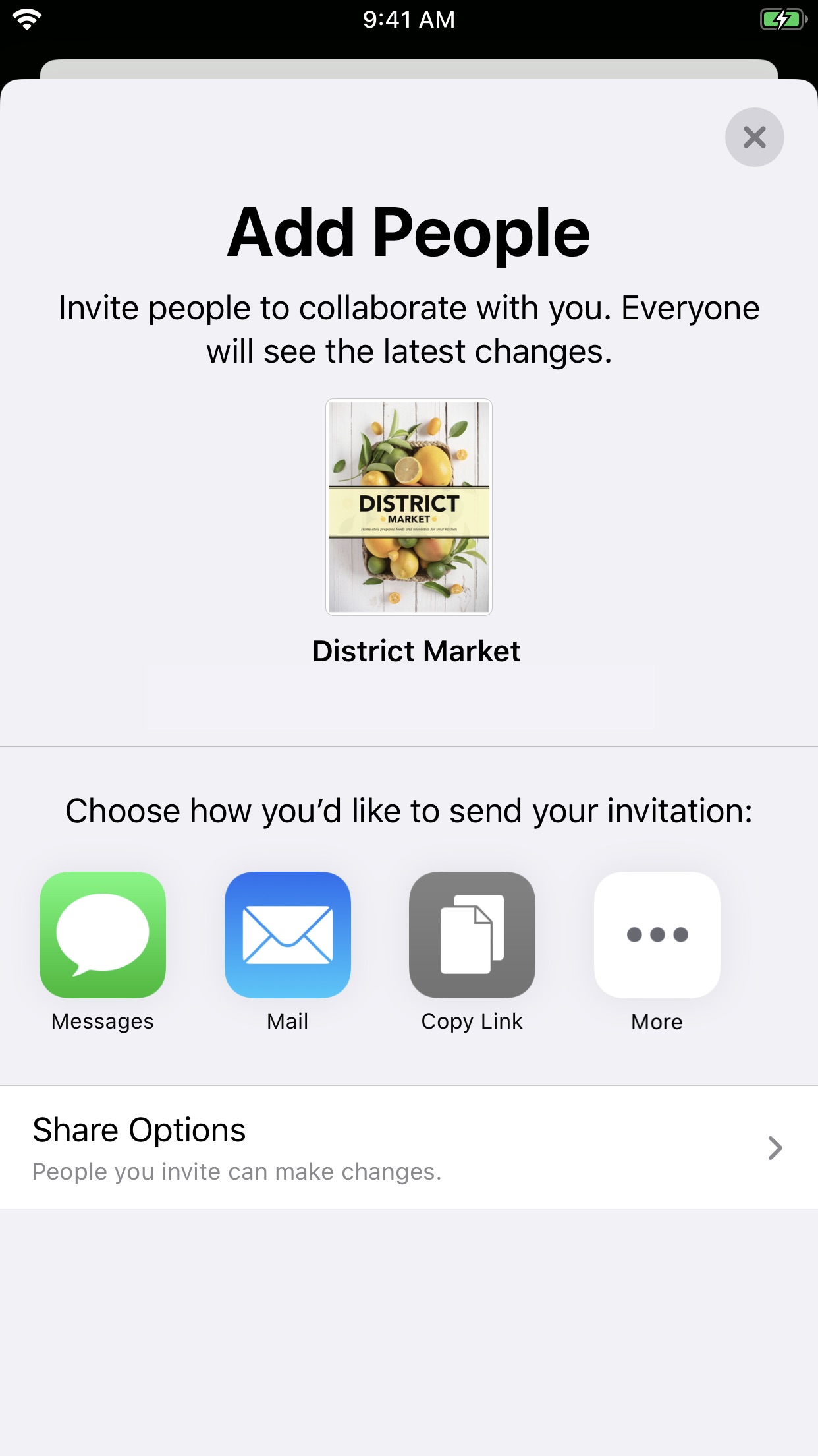 Screenshot do app Pages