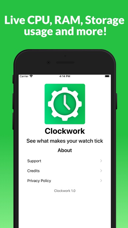 Clockwork - Watch Statistics
