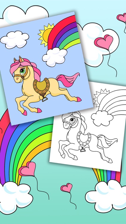 Unicorns Coloring Book