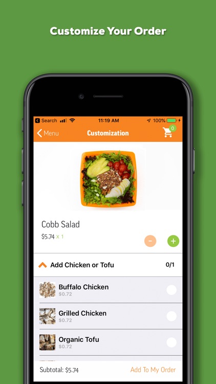 Salad and Go Ordering App screenshot-5