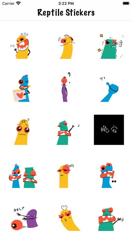 Reptile World Stickers