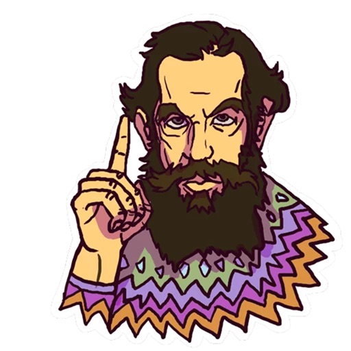 Tolstoy Hipster Sticker Pack