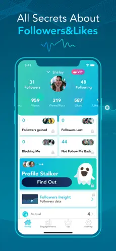 Obrázek 1 Followers & Unfollow Insights iphone