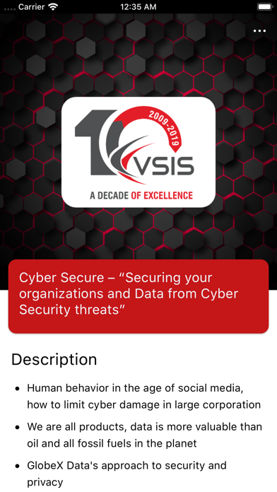 VSIS Event screenshot 2