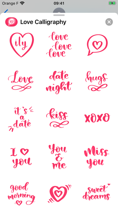 Love Calligraphy screenshot 3