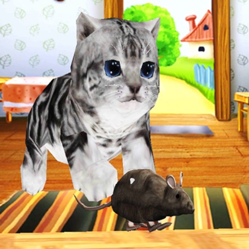 Kitten Cat VS Rat Runner Game Icon