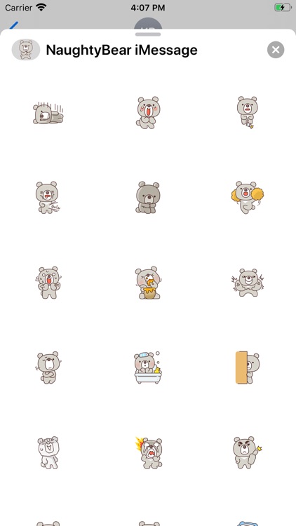 Naughty Bear Stickers screenshot-3